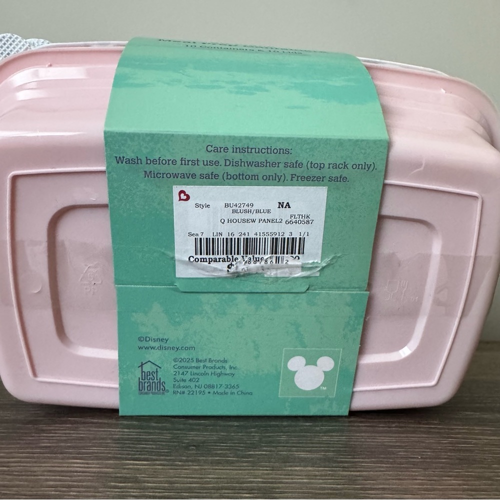 Disney Stitch Food Storage Containers NEW Bento Meal Prep To Go Box - Picture 4 of 4